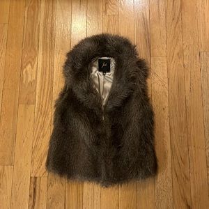Faux Fur Vest, Size L